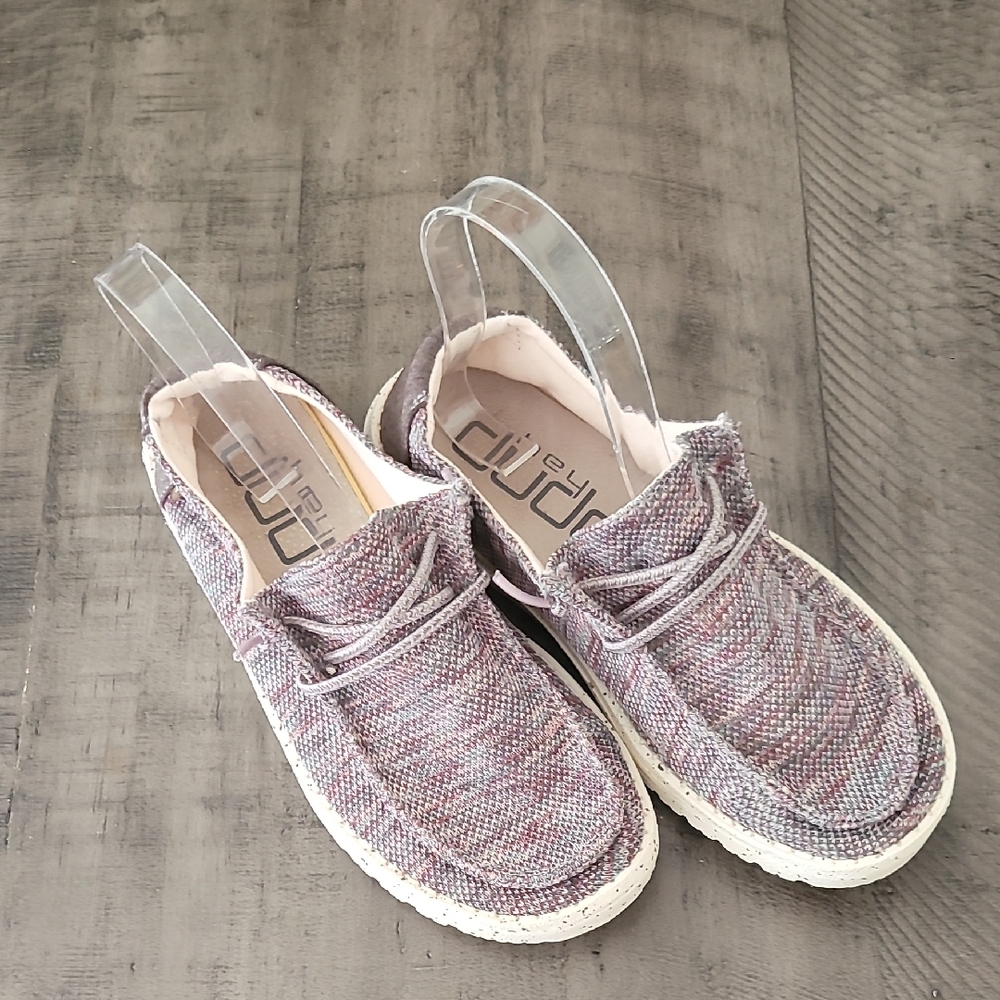 Hey Dudes Wendy Sox Antique Rose Casual Women's Shoes - Size 5